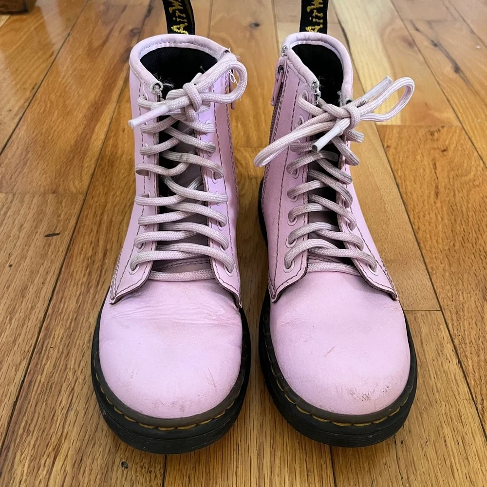 Dr. Martens Pink and Black Child Size 13 GUC Some‎ wear and scuffs see photos.